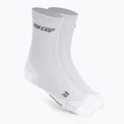 CEP Ultralight Short carbon white Herren Kompressions-Laufsocken