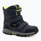 KangaROOS K-Robi KTX Kinder-Schneestiefel dark navy/lime