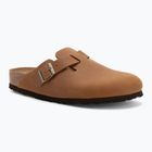 BIRKENSTOCK Boston LEOI Schmale cognacfarbene Flip-Flops