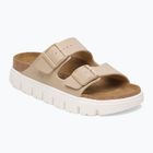 Damenbadelatschen BIRKENSTOCK Arizona Chunky Birko-Flor sandcastle