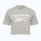 Shirt Damen Reebok Identity Big Logo Crop Tee medium grey heather