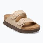 Badelatschen BIRKENSTOCK Arizona Flex Platform Birko-Flor sandcastle