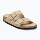 Damenbadelatschen BIRKENSTOCK Arizona Birko-Flor triples sandcastle/oyster