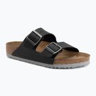 Badelatschen BIRKENSTOCK Arizona Birko-Flor black/light gray