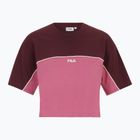 FILA Damen Loobu Blocked T-Shirt weinrot/rotviolett