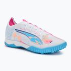 Fußballschuhe PUMA Ultra 5 Match Vol. Up TT puma white/luminous blue/poison pink/fizzy melon