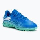 Fußballschuhe Kinder PUMA Future 7 Play TT Jr hyperlink blue/mint/puma white