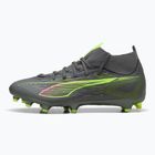 Fußballschuhe Herren PUMA Ultra 5 Match+ FG/AG matte aged silver/yellow alert/puma aged silver