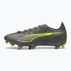 Fußballschuhe Herren PUMA Ultra 5 Match FG/AG matte aged silver/yellow alert/puma aged silver