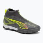 Fußballschuhe Kinder PUMA Ultra 5 Match+ LL TT + Mid Jr matte aged silver/yellow alert/puma aged silver