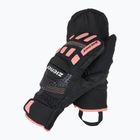 Skihandschuhe Kinder ZIENER Luron Aquashield PR Mitten black/pink vani