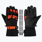Kinder-Skihandschuhe ZIENER Lukian-Z AS black/orange red