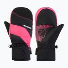 Kinder Skihandschuhe ZIENER Luuki-Z Aquashield black/pop pink