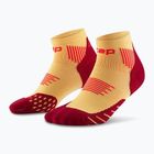 CEP Herren Kompressionssocken Run Low Cut 5.0 marigold/burgundy