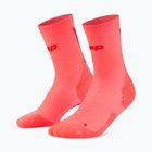 Damensocken CEP Ultralight Mid Cut 4.0 neon coral/red