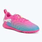 Kinder Fußballschuhe PUMA Future 9 Play TT poison pink/puma white/sun stream/bright aqua/puma black