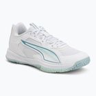 Handballschuhe PUMA Accelerate Pro 4 Game On puma white/baltic sea blue/fresh water