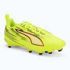 Kinder-Fußballschuhe PUMA Ultra 6 Play FG/AG Jr Yellow Alert/Puma Black/Glowing Red/Lime Squeeze