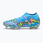 Fußballschuhe PUMA Future 9 Ultimate Advanced Level FG puma white/blue glimmer/pink glimmer/yellow alert