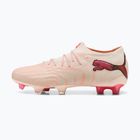 Fußballschuhe PUMA Future 9 Ultimate Low FG sugared almond/puma white/ultra red/puma black
