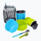MSR 2 Person Mess blau / fluo grün Wandern Kochgeschirr Set