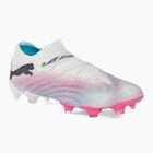 PUMA Future 7 Ultimate Low FG/AG weiß/schwarz/Giftrosa/helles Aqua/Silbernebel Fußballschuhe