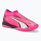 PUMA Ultra Match LL IT+ Mid giftrosa/puma weiß/puma schwarz Kinder Fußballschuhe