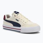 PUMA Court Classic Vulc FS Kinderschuhe warm weiß/puma navy/zucker mandel