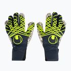 Torwarthandschuh uhlsport Prediction Supergrip + HN navy/weiß/fluo gelb