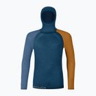 Herren Thermoaktivshirt ORTOVOX 120 Comp Light Hoody petrol blue