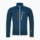 Sweatshrit Hoodie Herren ORTOVOX Fleece Grid deep ocean