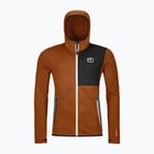 Sweatshrit Hoodie Herren ORTOVOX Fleece Hoody bristle brown