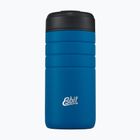 Esbit Majoris Edelstahl-Thermobecher mit Flip Top 450 ml Vlies blau