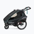 Qeridoo Kidgoo 2 Sport zweisitziger Fahrradanhänger schwarz Q-KGS2-22-AB