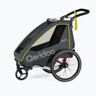 Fahrradanhänger 1 Sitzer Qeridoo Qupa 1 grau-gelb Q-QUP1-22-LI