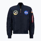 Alpha Industries MA-1 VF NASA Replik blaue Herrenjacke