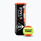 Tennisbälle Dunlop Stage 2 3 pack orange