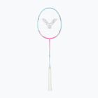Badminton-Schläger VICTOR DriveX 6SP QM fluorescent rose-red/light blue