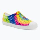 Native Jefferson Print Kinder Turnschuhe Schale weiß/Schale weiß/Neon Multi Tie Dye