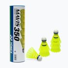 YONEX Mavis 350 Y gelb Badminton Federbälle M350YS