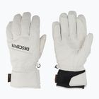 Skihandschuhe Herren Descente 5 Finger Leather white