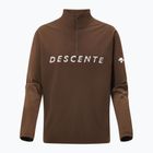 Herren Descente Chest Logo T-Neck Sweatshirt Schulter braun