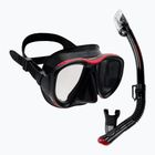 TUSA Powerview Tauchset Maske + Schnorchel schwarz-rot UC 2425