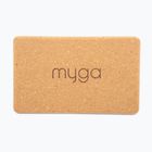 Yoga-Block Myga Cork Block brown