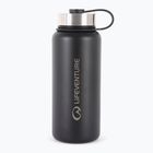 Lifeventure Edelstahlflasche 1000 ml Thermoflasche schwarz
