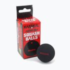 Karakal Impro Red Dot Squashbälle 12 Stück schwarz.