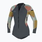Women's O'Neill Bahia 2/1 Front Zip L/S Short Frühling tradewinds / Jasmin Neopren Schaum