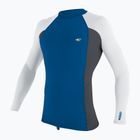 Men's O'Neill Premium Skins Rash Guard Tiefsee/ Graphit/ Weiß Schwimmen Longsleeve
