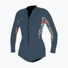 Women's Swim Foam O'Neill Bahia 2/1 Front Zip Short Spring Copen blau/gemalt tropisch/offen blau