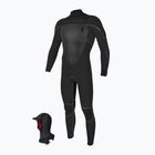 Neoprenanzug Herren O'Neill Mutant Legend 5/4 mm Chest Zip with Hood Full black/tempered steel